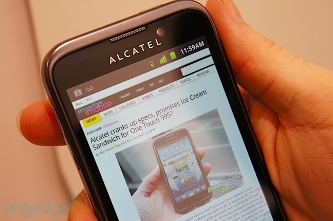 смартфон Alcatel One Touch 995_2
