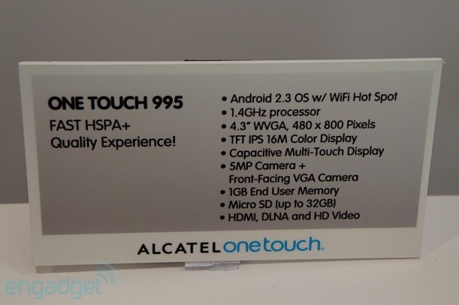 смартфон Alcatel One Touch 995_17